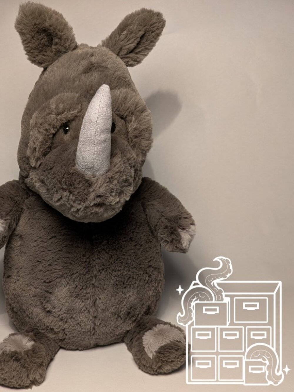 Jellycat Retired Roderick Rhinoceros Rhino ROD2RNO NWT/Display Only